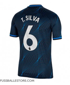 Günstige Chelsea Thiago Silva #6 Auswärtstrikot 2023-24 Kurzarm